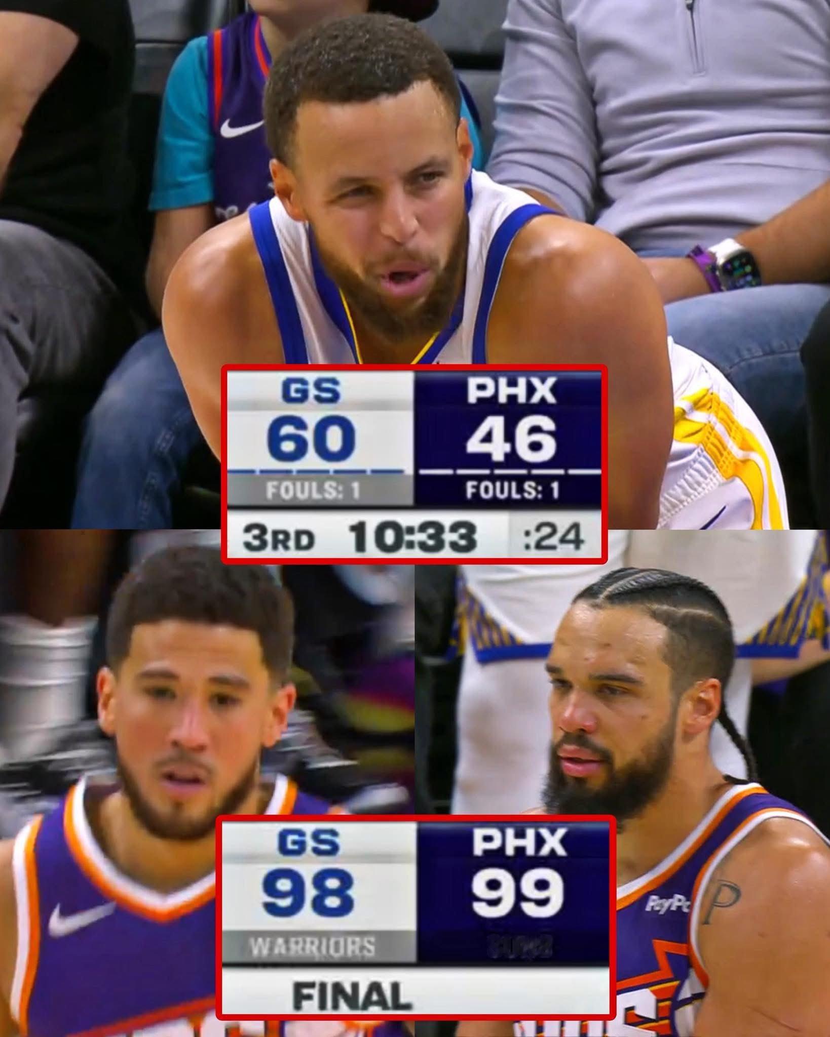 今天忙着没看比赛，听说库明加上了？又是被逆转的比赛勇士vs太阳