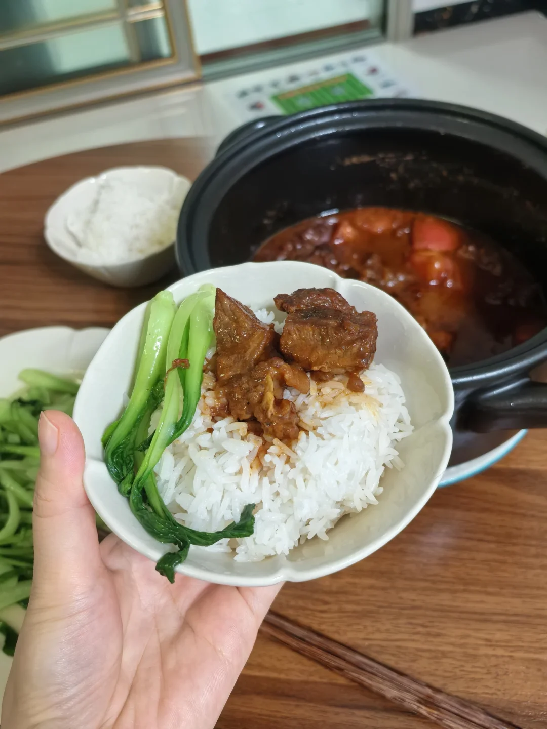 鉴定过了，这个沙茶牛腩焖番茄🍅太香了！