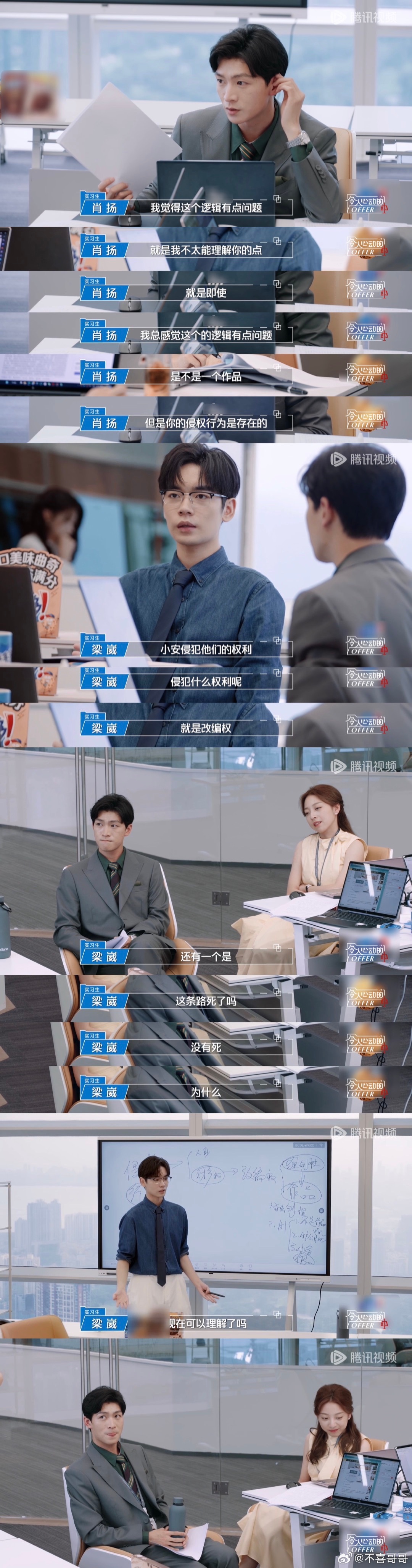 当开会时同事跑偏还拼命说服我时...我的表情be like：😨梁崴：信我改编权