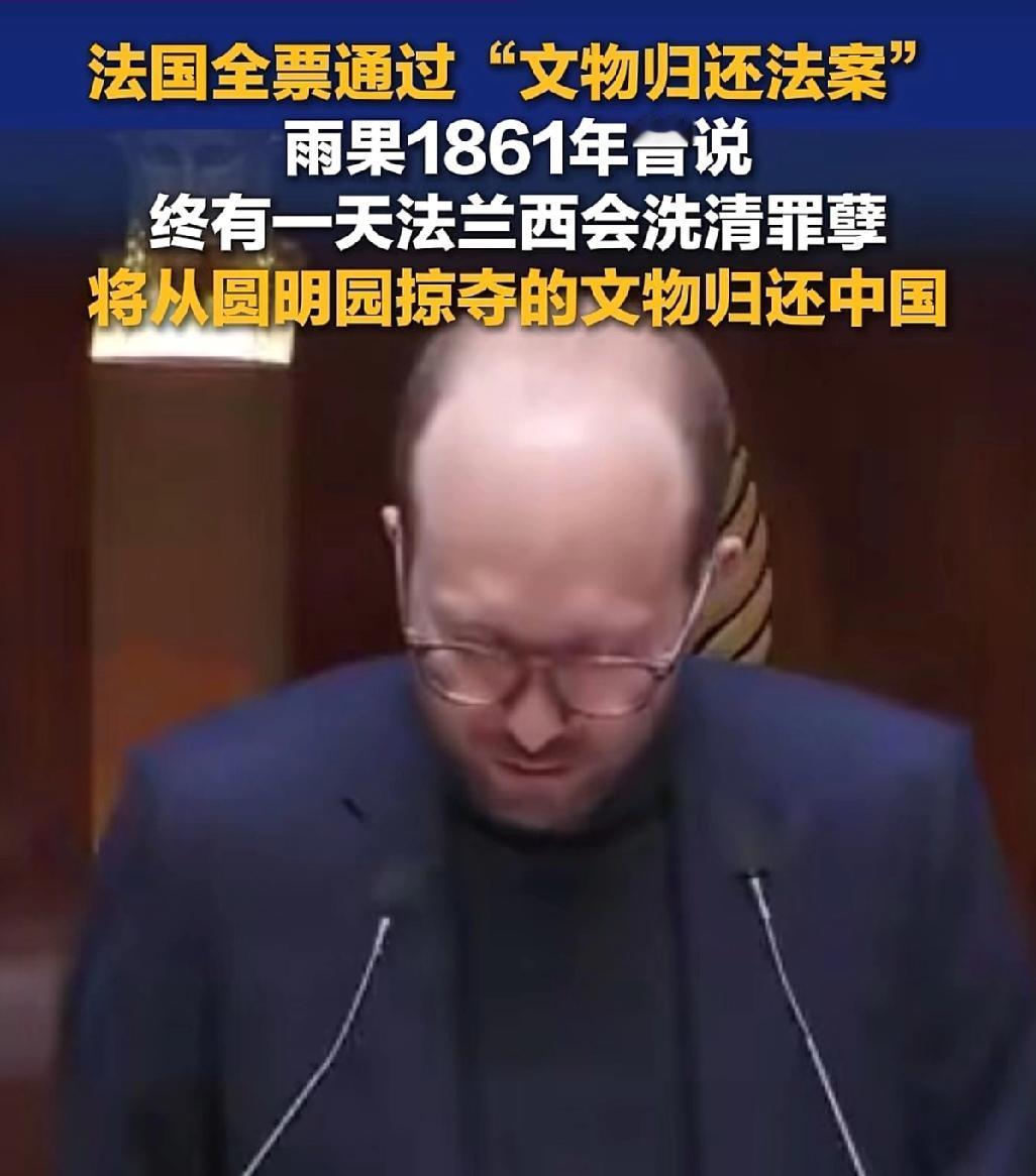 雨果等了165年，这一天终于来了！法国全票通过文物归还法案，圆明园的宝贝要回家了
