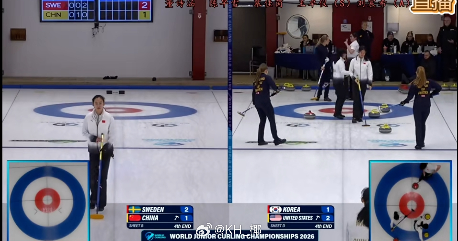 小瓜女不错，四局3-2领先 