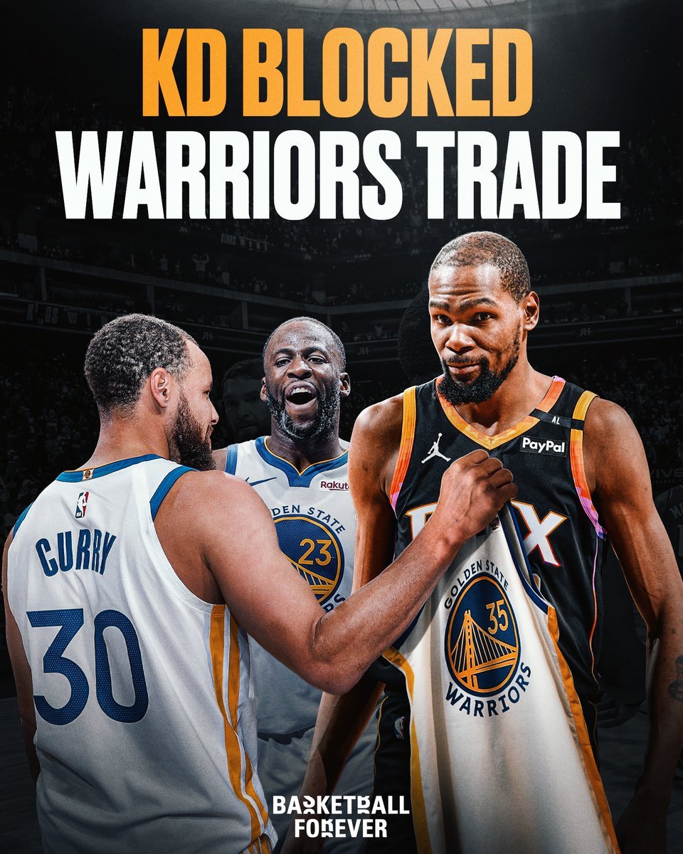 凯文·杜兰特证实自己在二月份NBA交易截止日前叫停了与勇士队的交易