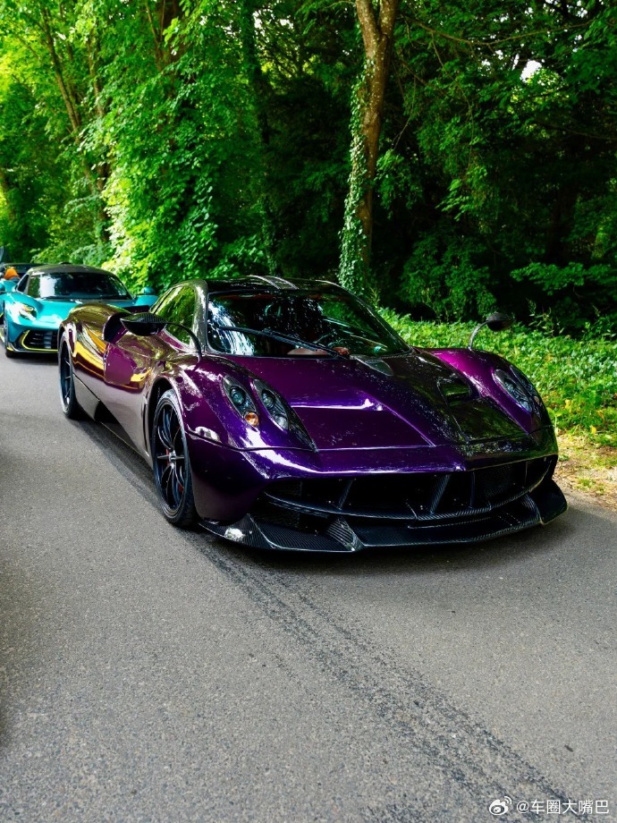家人们谁懂啊！看到这台 Pagani Huayra，我直接 “斯哈斯哈”，这颜色