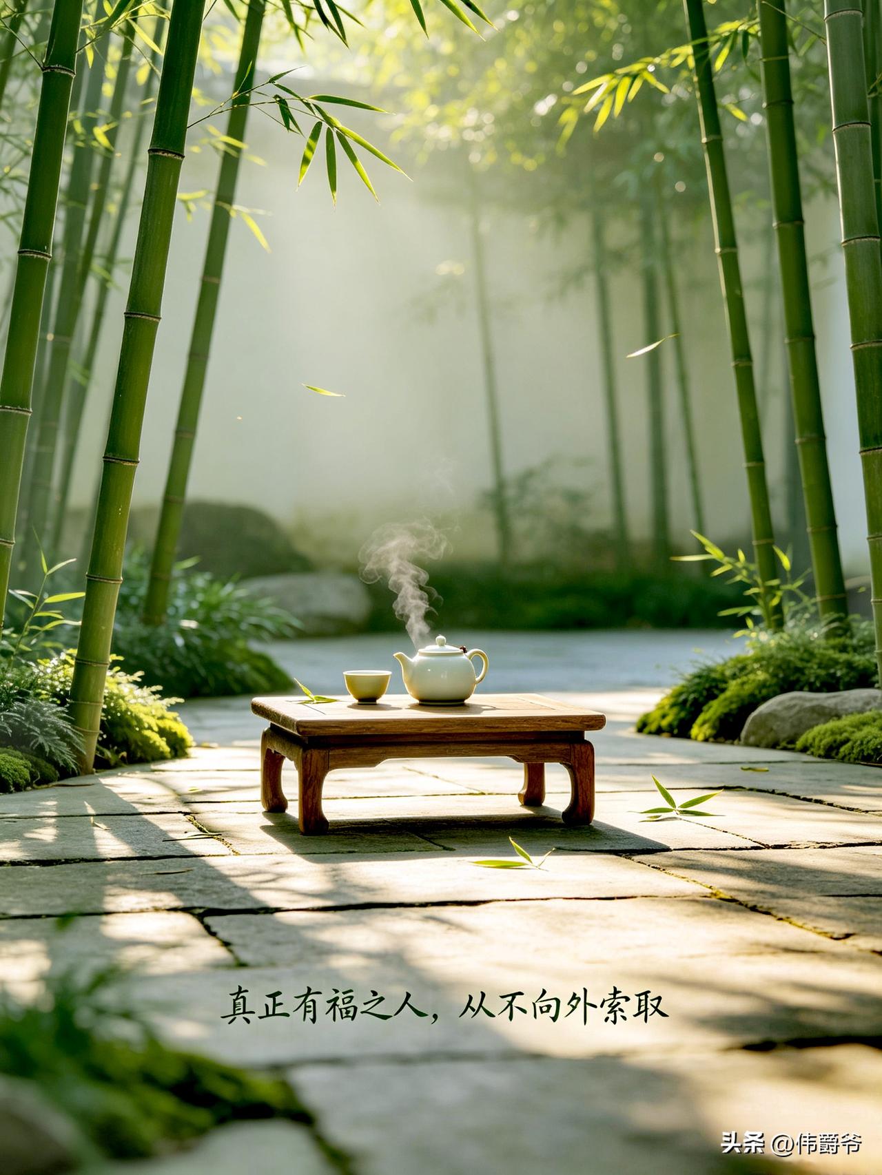 人生下半场，拼的是心态。
 
不向外索取幸福，不强行挽留缘分，降低欲望，学会独处