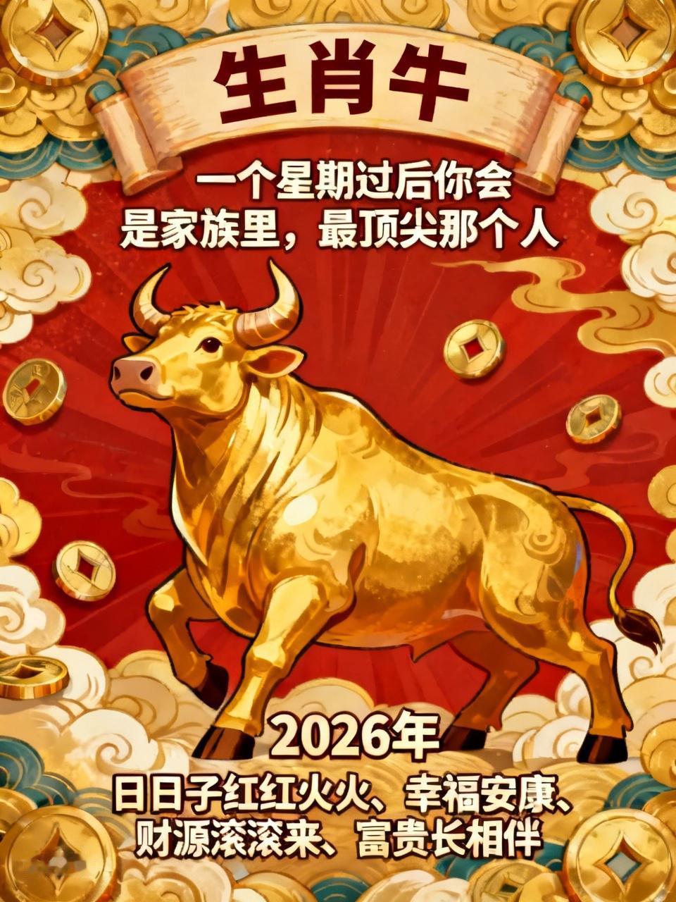 生肖牛：一个星期过后你会是家族里，最顶尖那个人
过往的奔波和劳碌，你值得拥有回赠