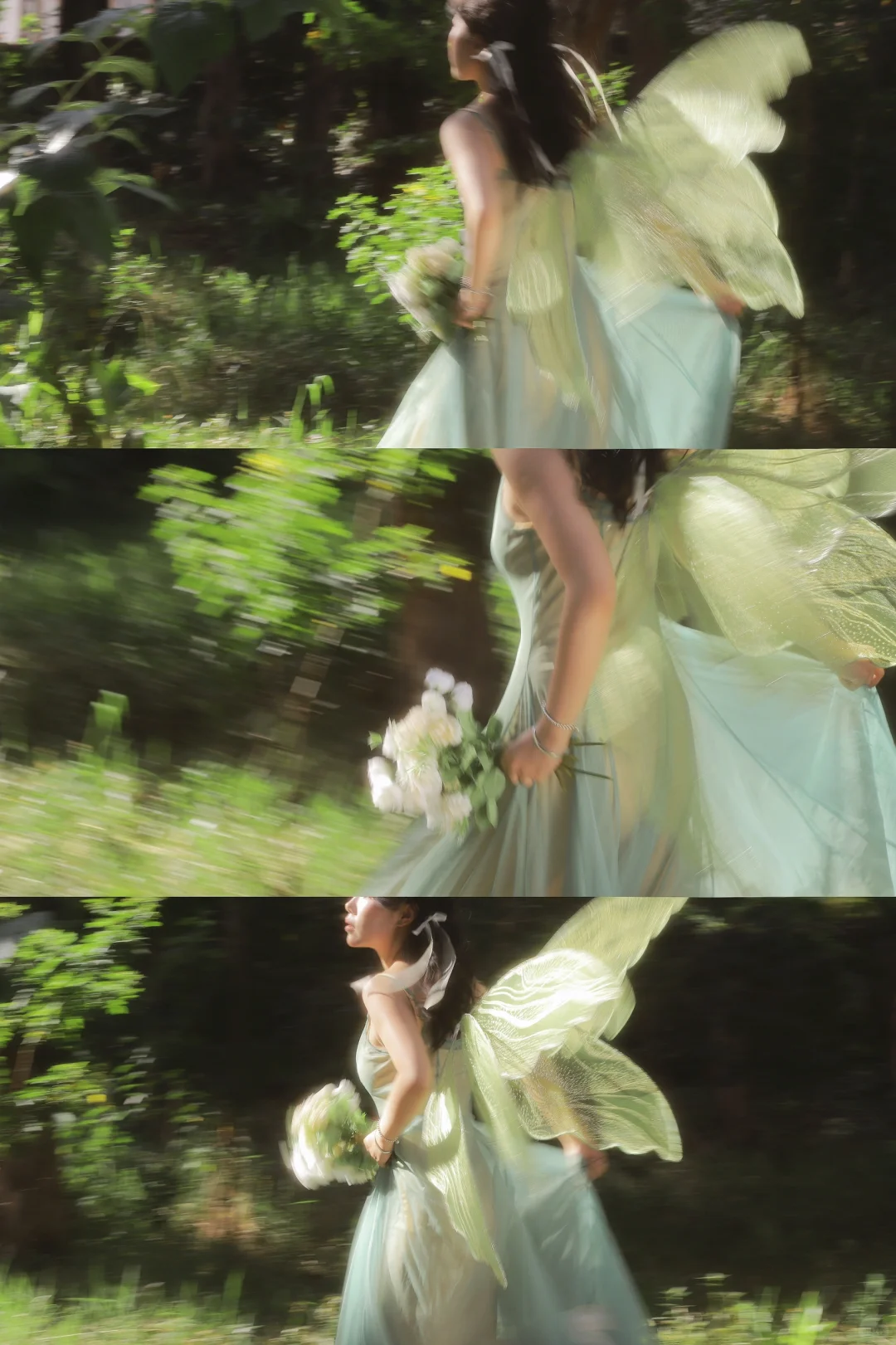 𝗚𝗿𝗲𝗲𝗻 𝗹𝗶𝗴𝗵𝘁✨奔跑在森林里🍃