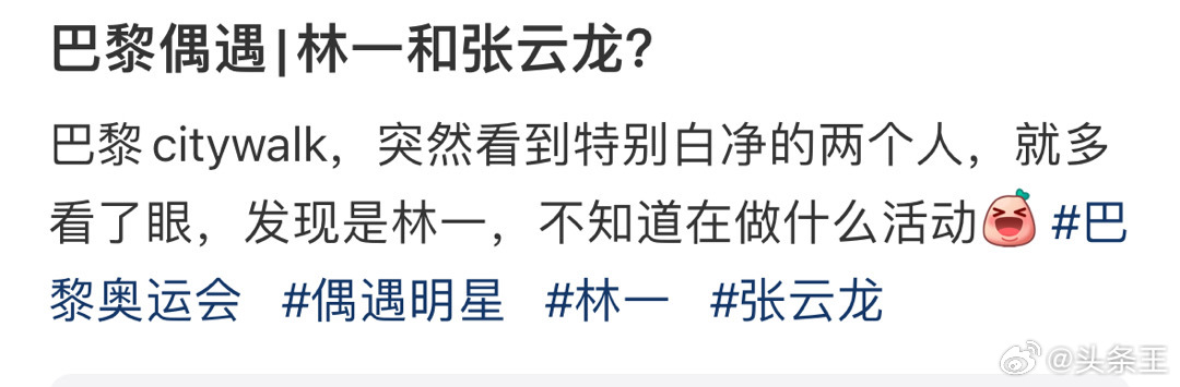 巴黎偶遇林一张云龙 天呐林一赶紧发自拍#巴黎偶遇林一张云龙# ​​​#林一张云龙