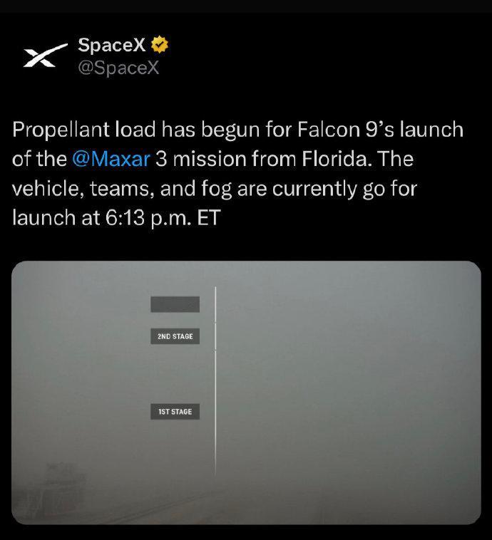 新年新思路！【SpaceX  航天  准备发射一枚猎鹰九号Falcon 9火箭执