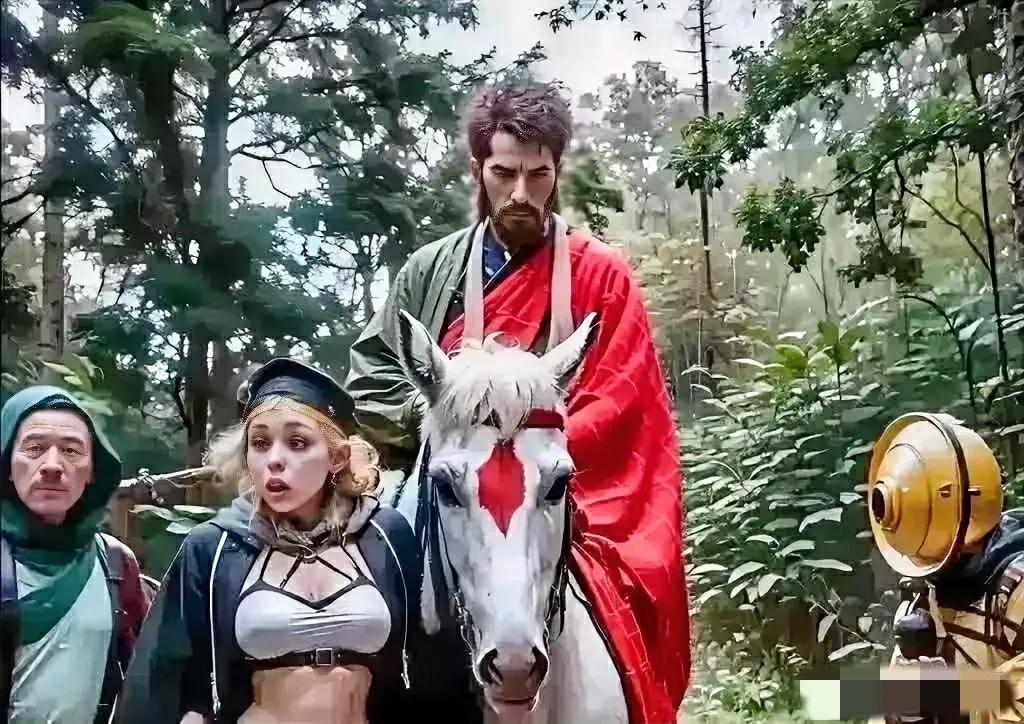 外国拍的西游记。猪八戒竟然是个美女