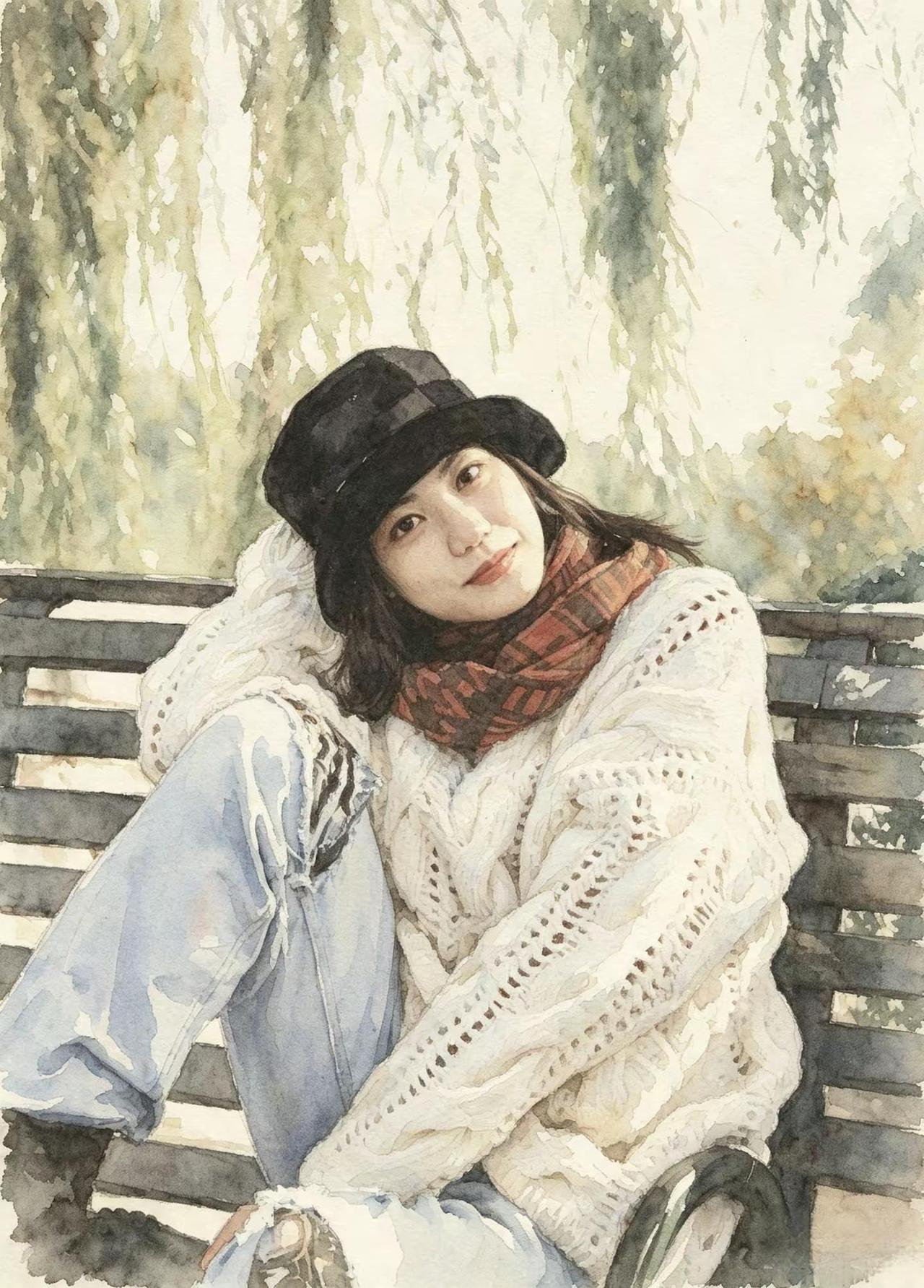 她不羁的脸 像天色将晚她洗过的发 像心中火焰～致青春