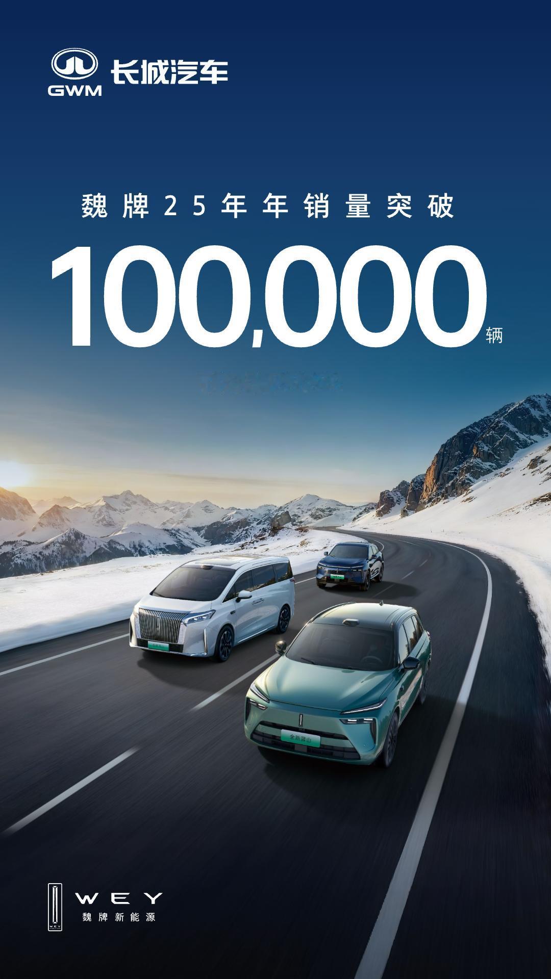 不容易，魏牌年销量破十万台，属于6年来的最好成绩。魏牌2025年12月销量128