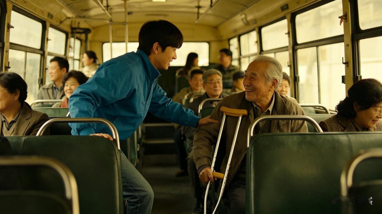 这个世界上有好人也有坏人，老年人也是如此，可作为公交车乘客的我们在极短的时间内没