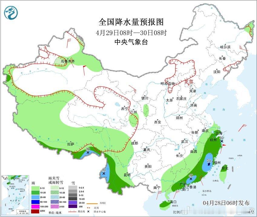 【强降雨和强对流】昨天到今晨，广西贵州湖南广东等地，因为低涡切变线影响，出现强降