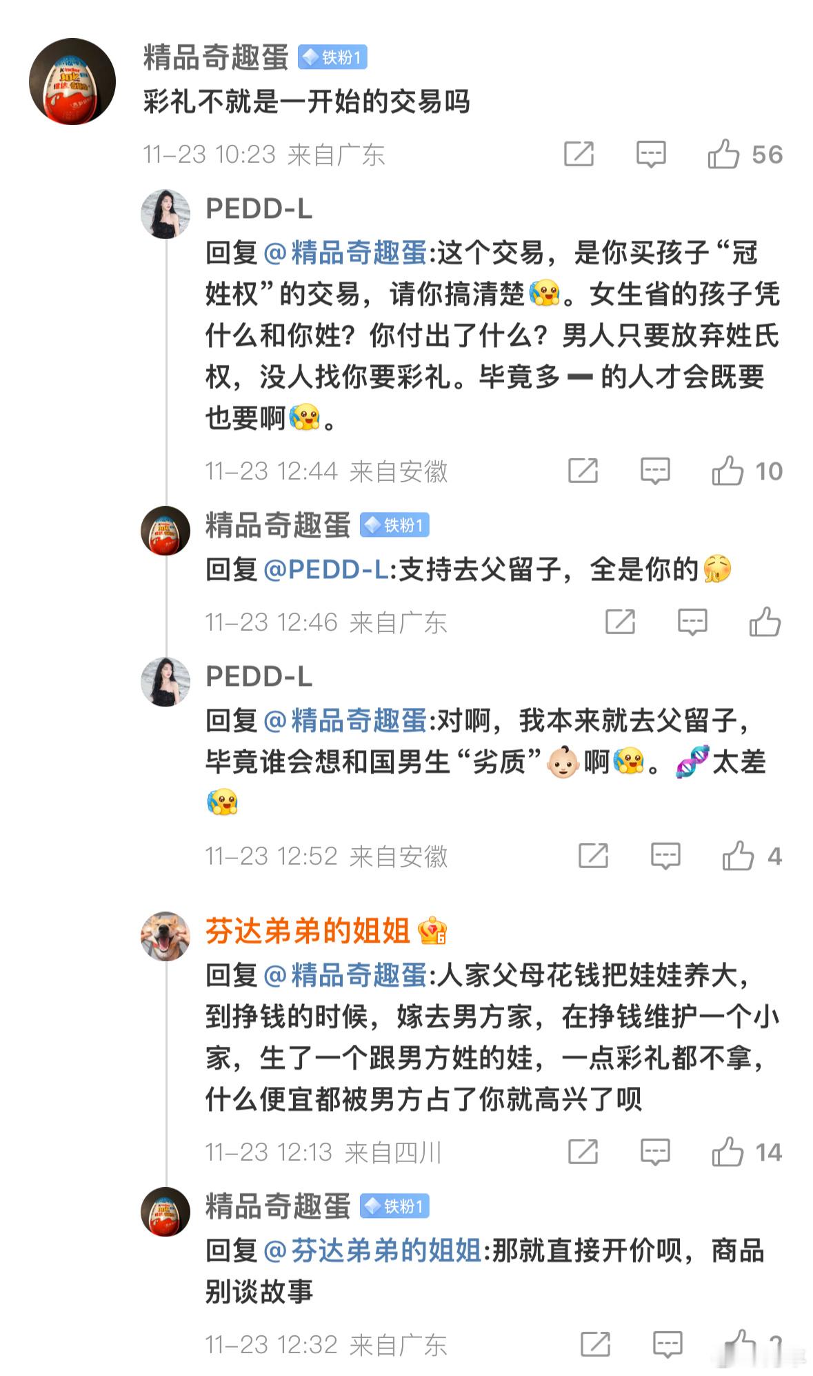 这是在吵什么，不结婚不生孩子不就完了。 