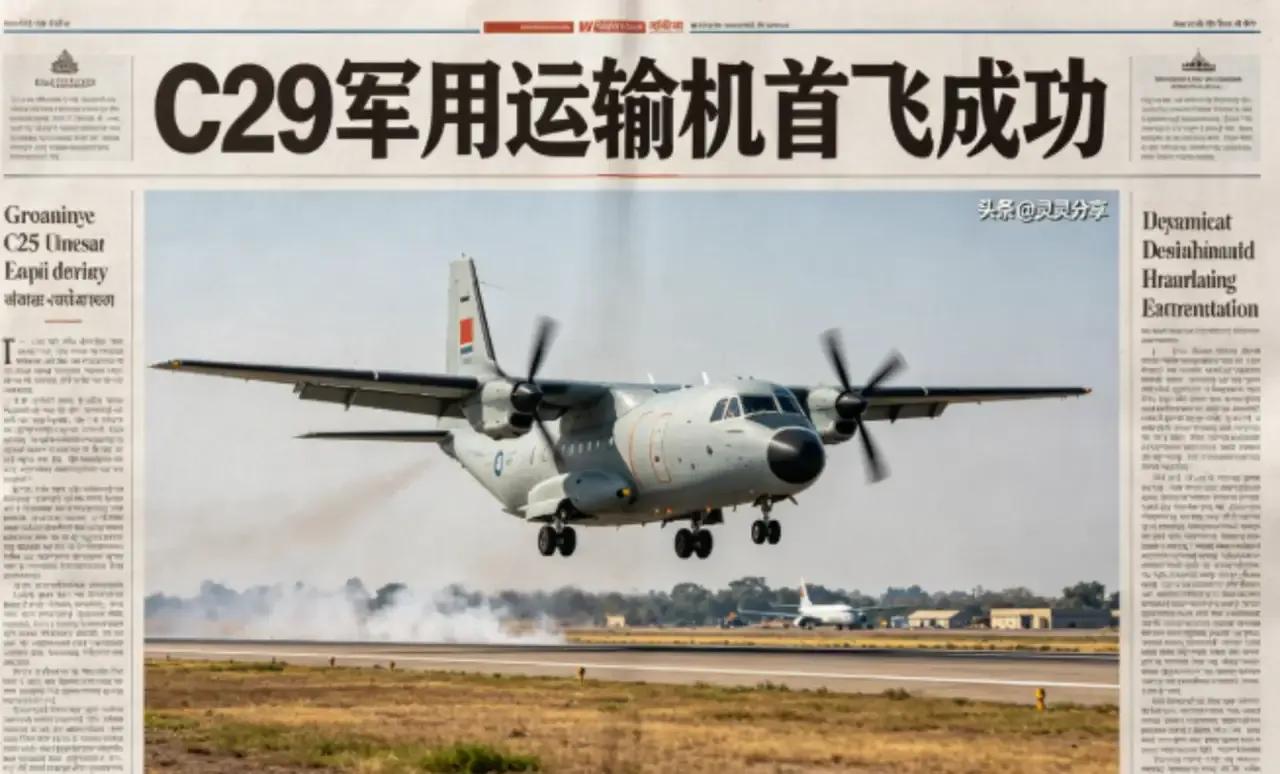 印度C-295首飞了。

发动机普惠，航电空客，结构件进口。组装在印度。拧螺丝的