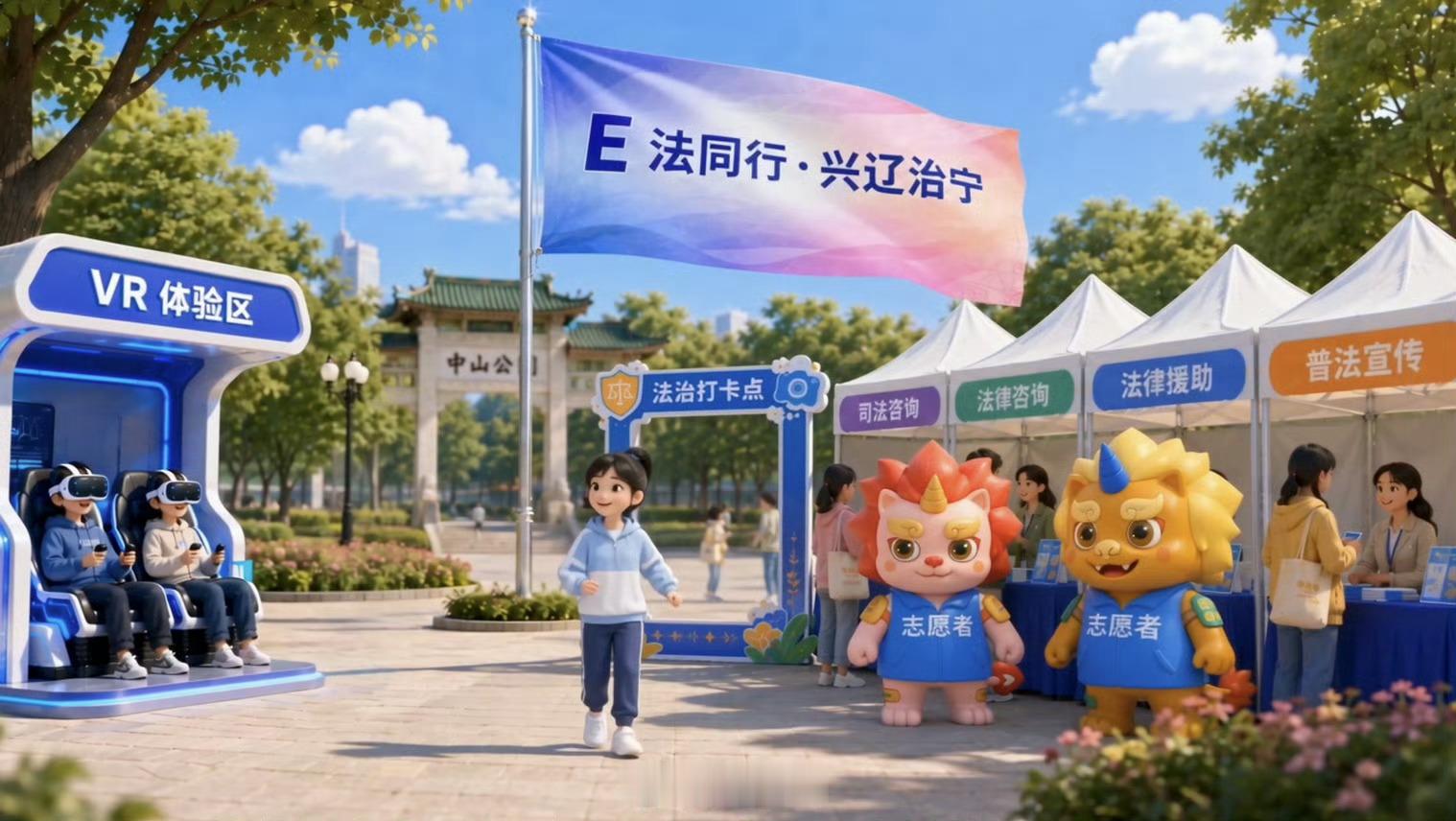 9月8日至11日，2026年全国网络法治主题宣传活动来到辽宁啦！辽宁普法IP“辽