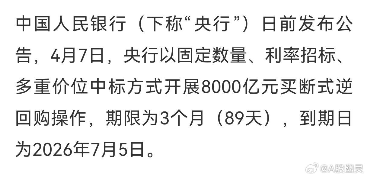 a股 投资  央行逆回购8000亿。市场不缺钱，有人卖就有人买。央行提供流动性，