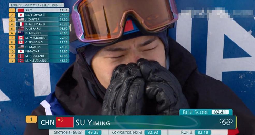 痛快！刚看到苏翊鸣夺金的消息，顿时手里的热茶突然不香了，立刻把画面切了过去。一位