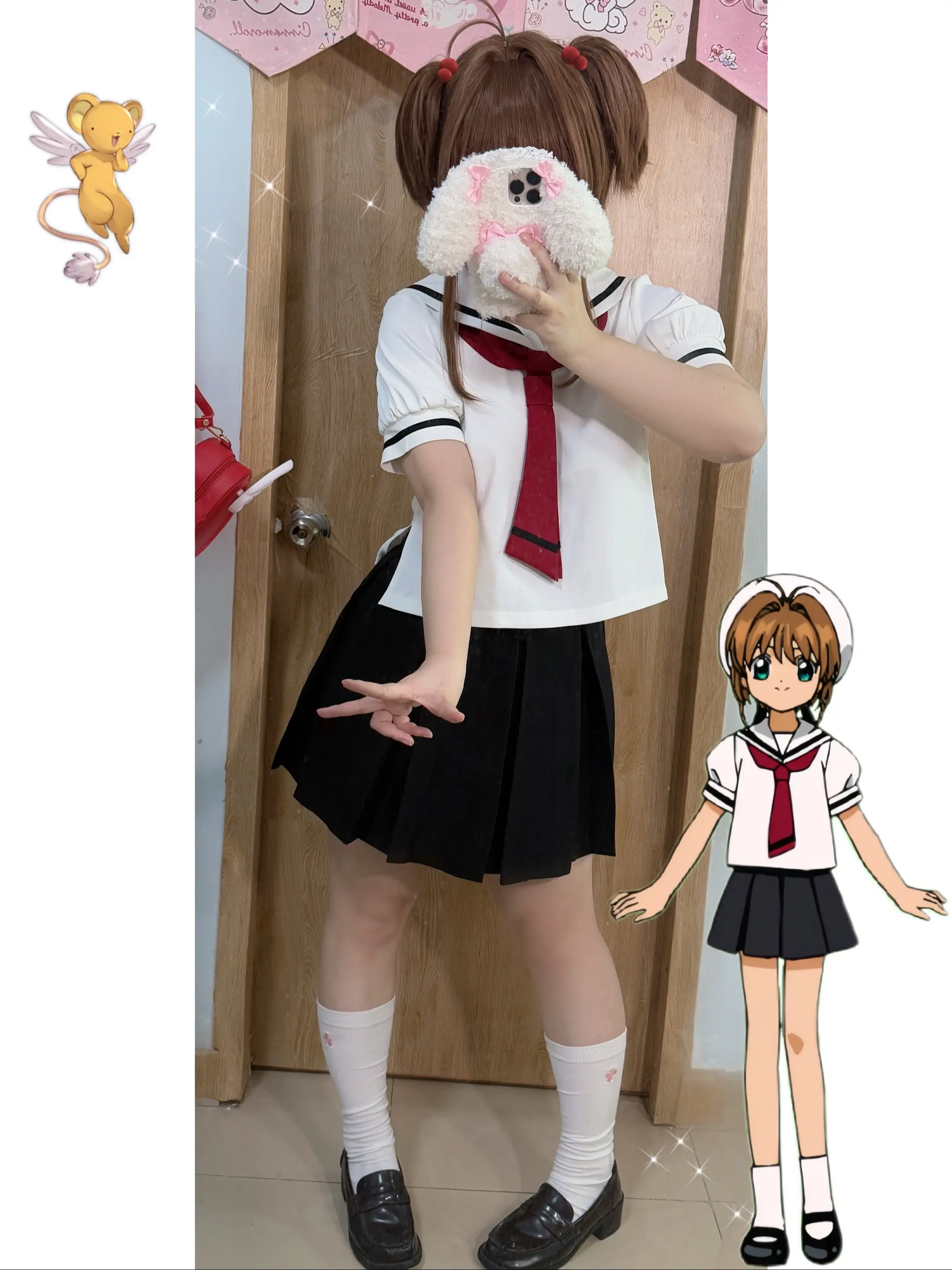 很喜欢的小樱夏季校服～