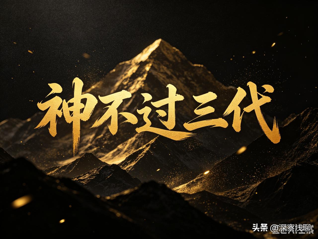 富不过三代，神也不过三代！

霍启山和娜然的事，闹了好几天了。

婚讯是假的，感