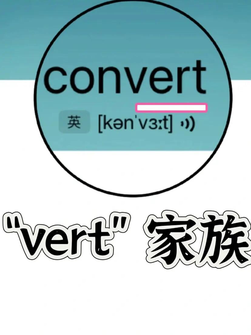 🔥历年真题出现20次“vert”家族单词