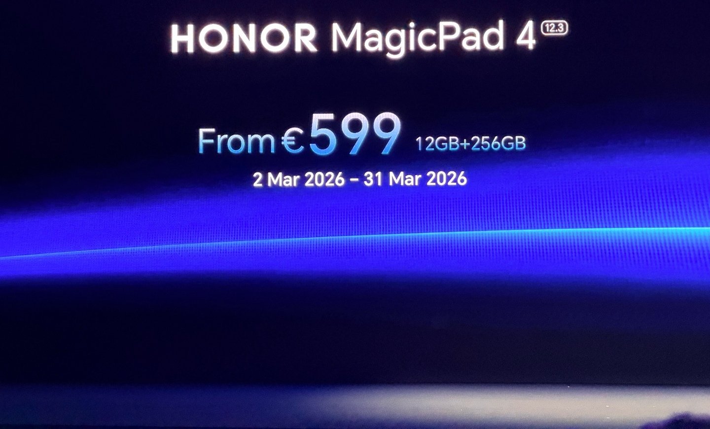 【荣耀 MagicPad 4 海外发布：骁龙 8Gen 5 芯片、12.3 英寸