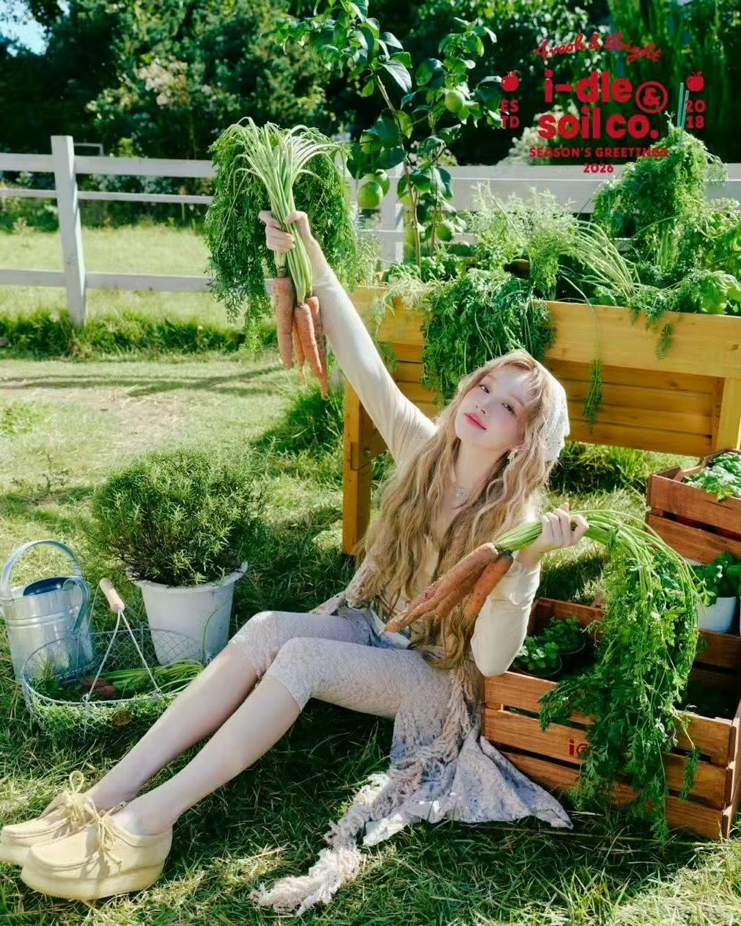 宋雨琦卷毛蕾丝头巾~ 