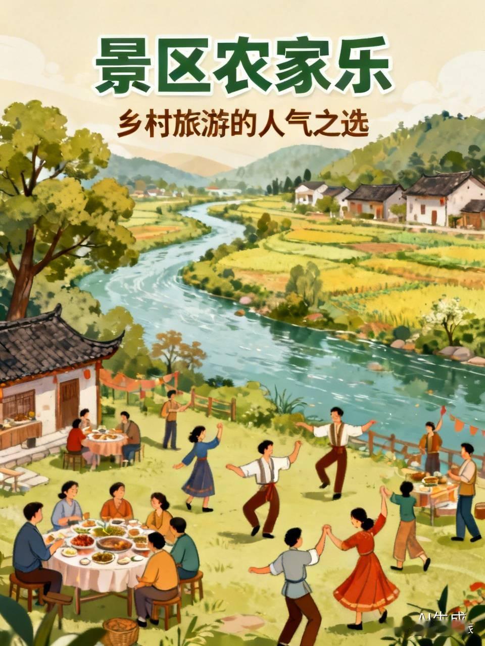 景区的农家乐还挺受欢迎的。就像兰州新区史喇口乡村旅游区，“五一”假期热度居高不下