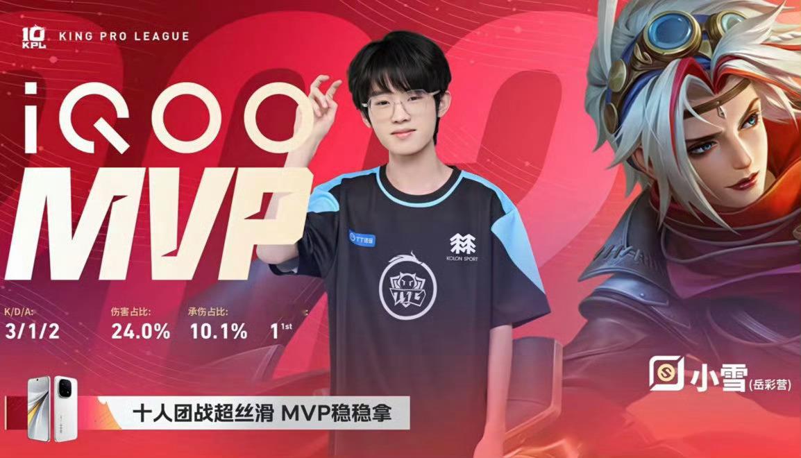 广州TTG率先拿到赛点，目前比分2:1本局MVP给到了小雪的戈娅！小雪戈娅MVP