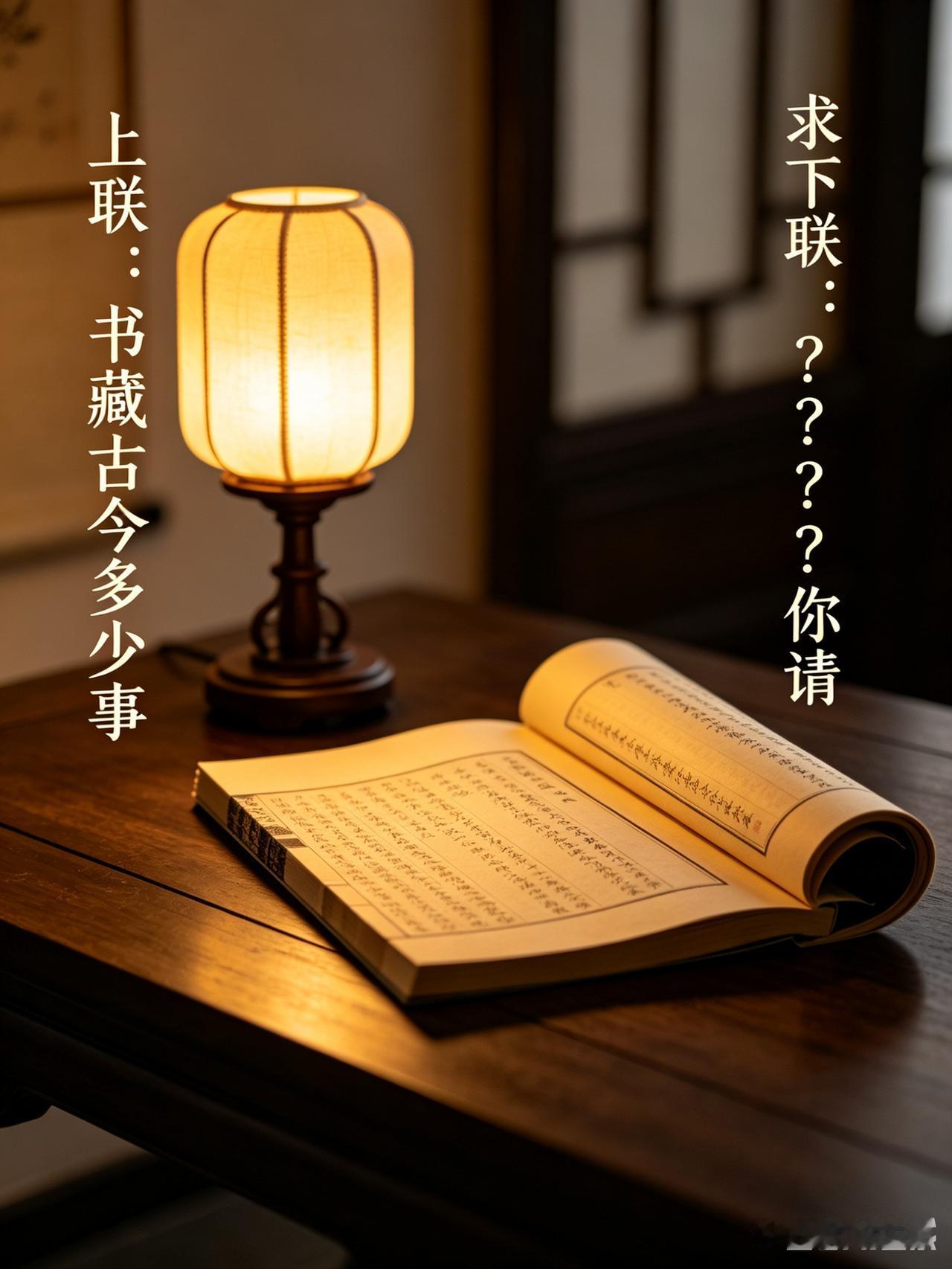 平时喜欢看对联故事，也爱自己创作。这天心血来潮出一上联，本想轻松收尾，结果下联迟