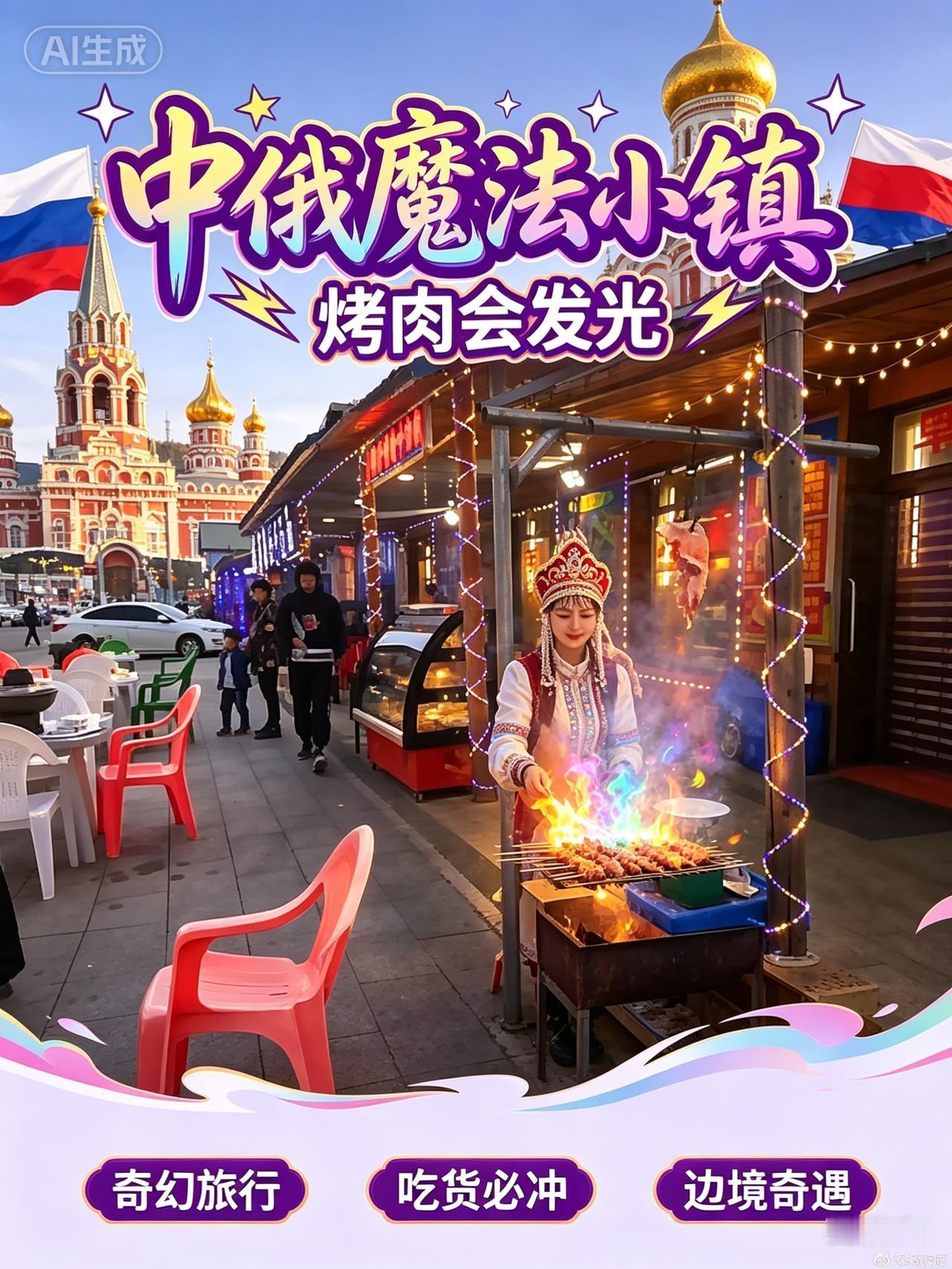 坐落于边境线上的室韦，俄式风情扑面而来，整座小镇建筑都带着俄罗斯特色。
当地聚居