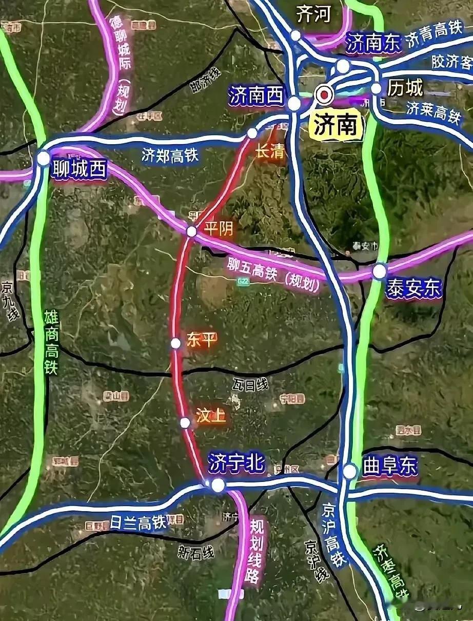 打脸“断头路”！济枣高铁暂时不南下，却能东连西接，盘活山东高铁半壁江山🔥
别再