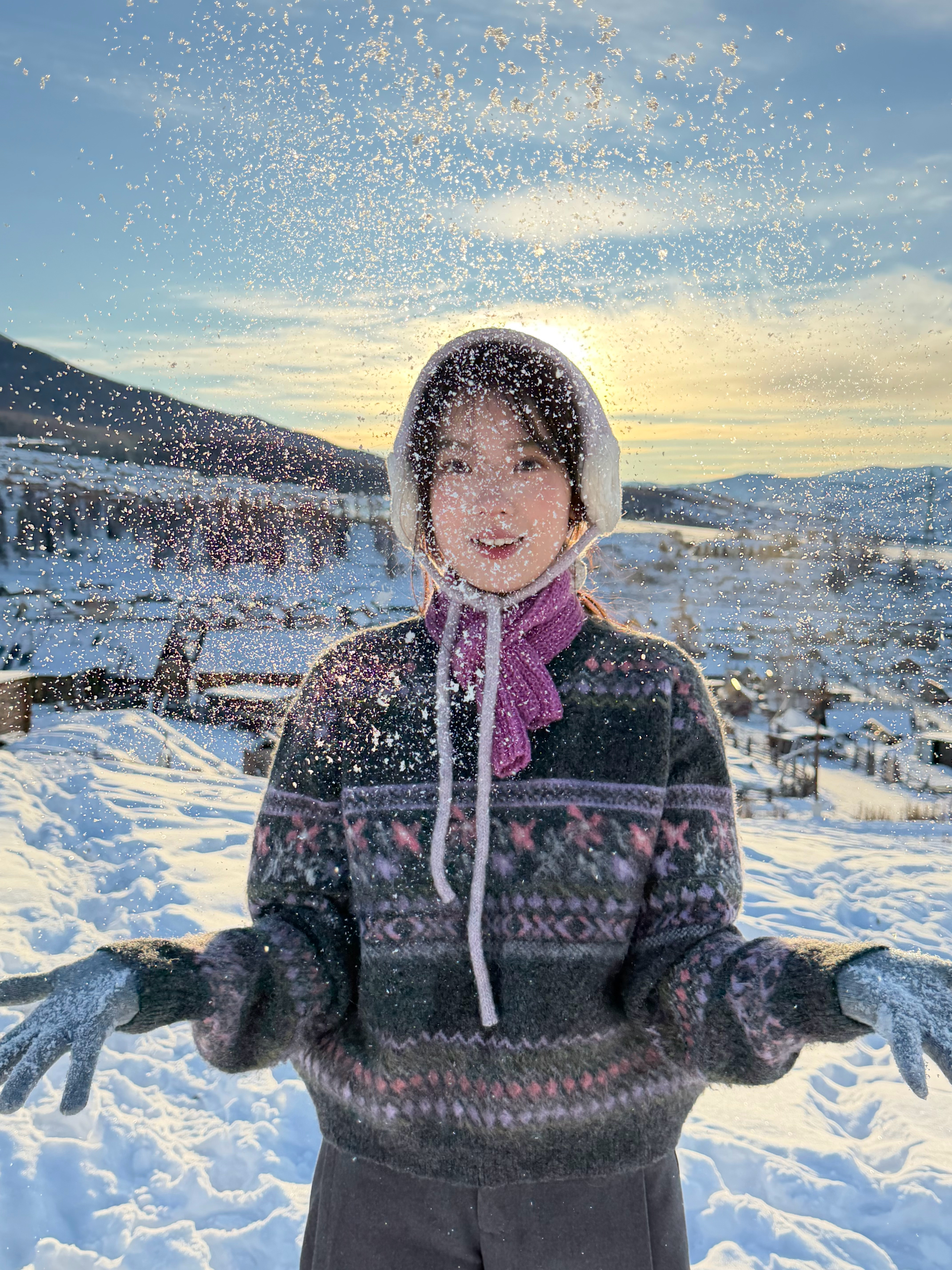 我好喜欢我这套穿搭！还特意化的紫色妆容有人发现吗💜 
