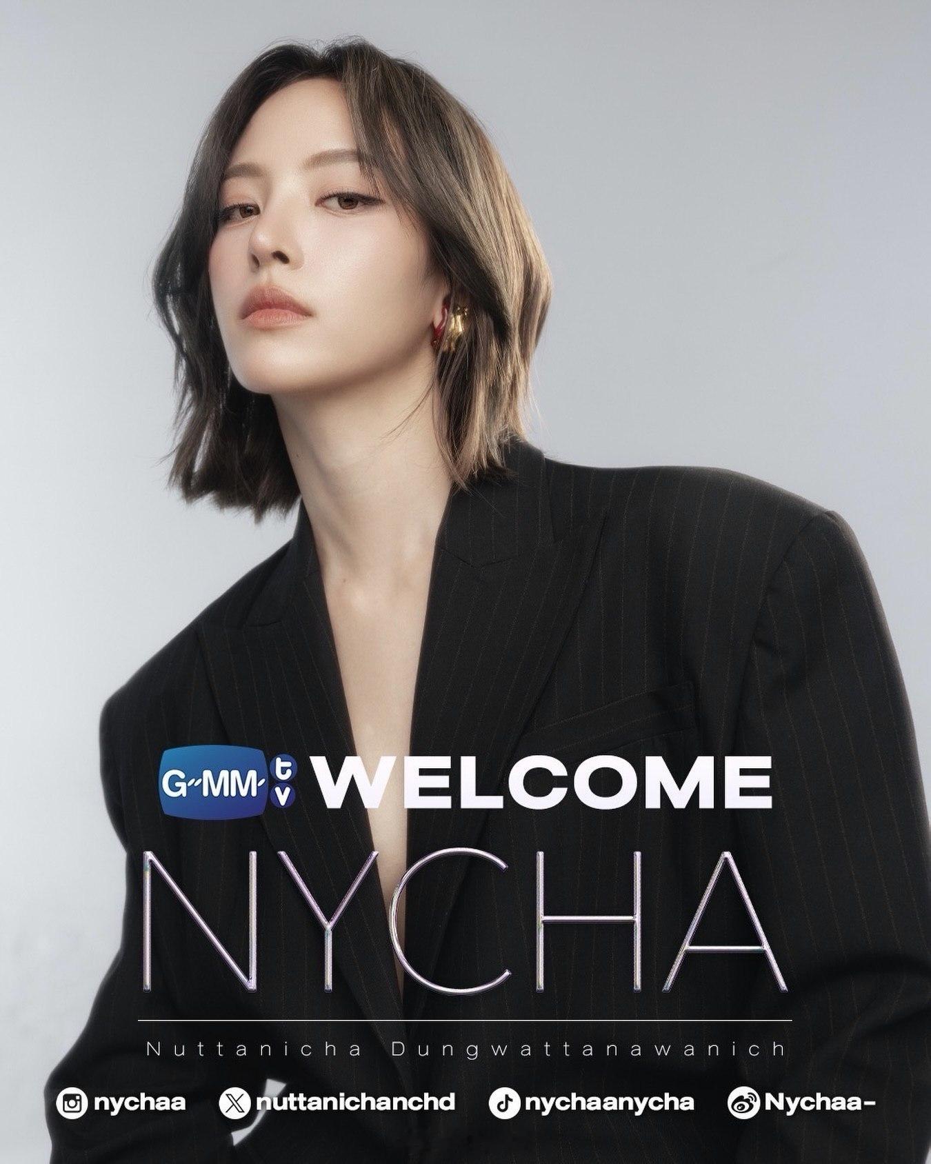 泰星nychaa加入GMMTV 💥 96年生，前3台黄金档女主，出道超10年。