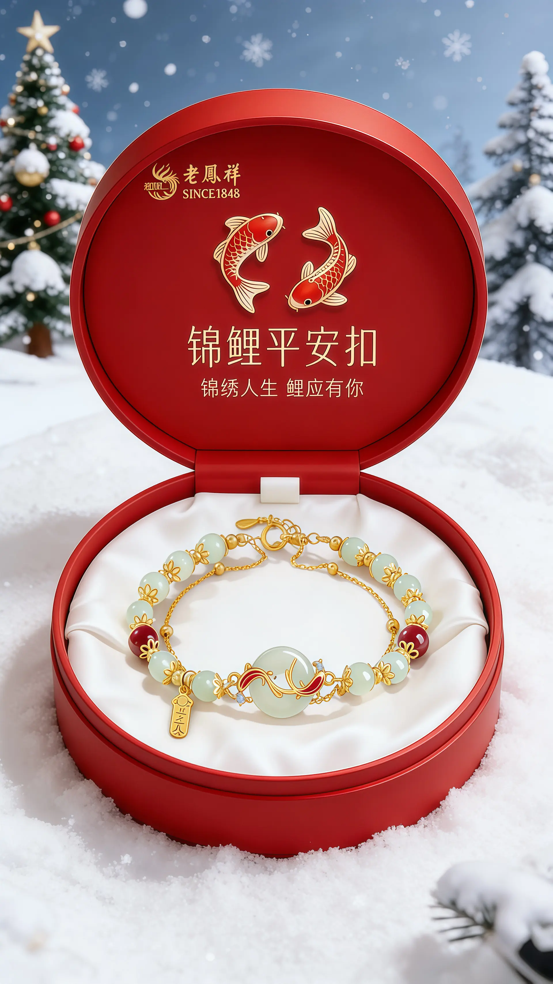 老凤祥情人节礼物 生活需要仪式感  新年礼物 手链