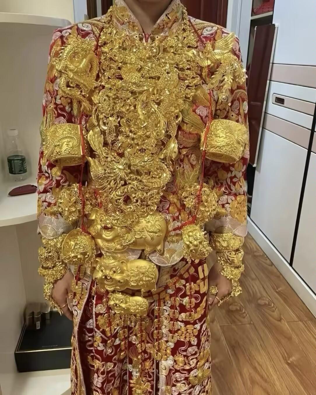 这一身值多少钱？结个婚一辈子都不用上班了吗？