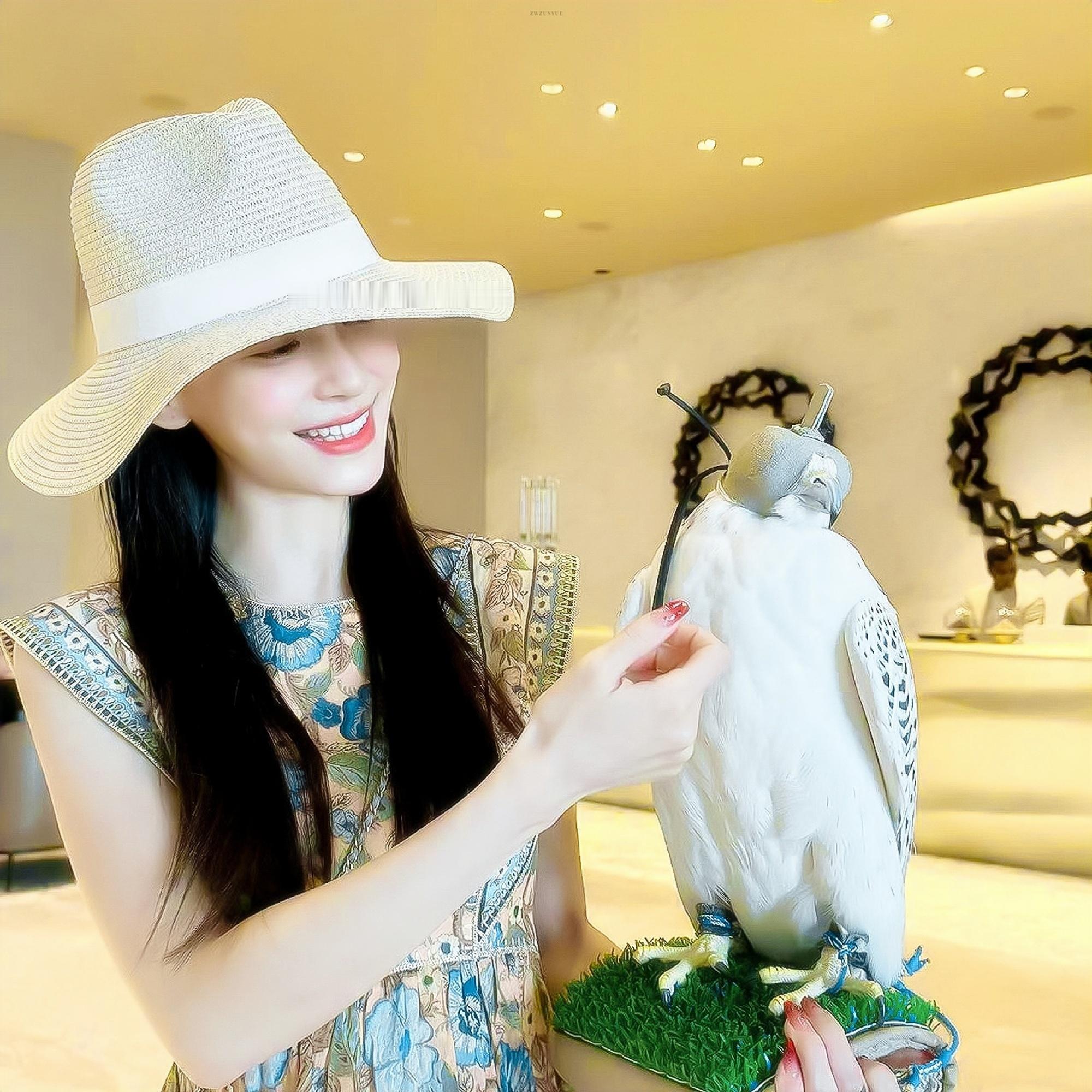 angelababy angelababy “我和你一起吹风 欣赏着我们独有的落