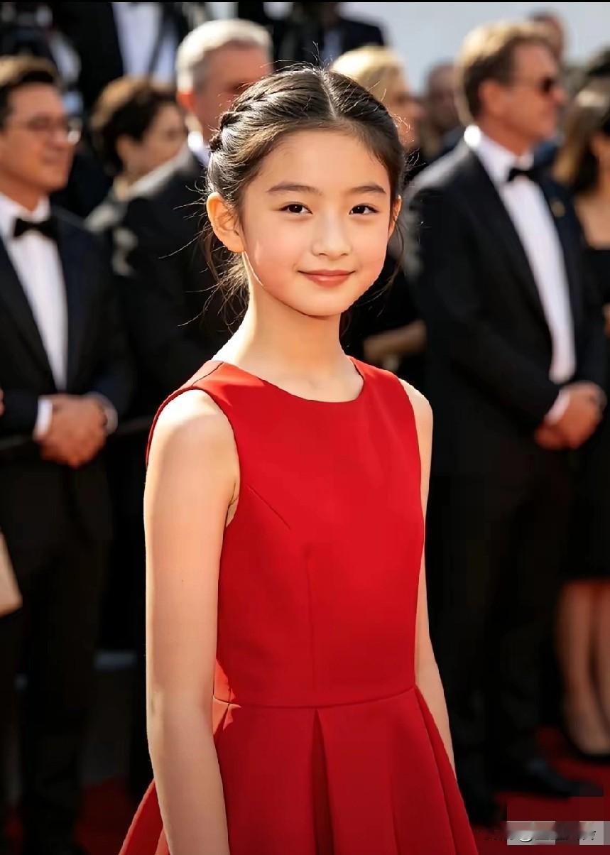 这红衣女孩，典型的中国美，大方从容自信，优雅大方自信，复合东方女性的特点！
在北