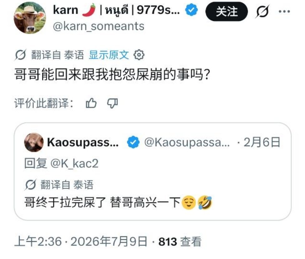 泰粉呼唤素帕莎拉这翻译泰好笑了🤣 