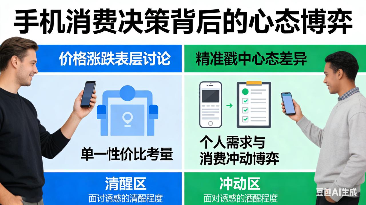 理性消费，方知取舍有度
 
 这篇文字跳出了手机价格涨跌的表层讨论，精准戳中当代