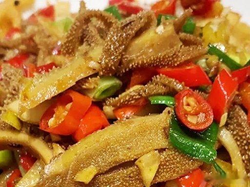 去古浪一定要吃全羊肉十八吃【酸辣羊肚】清爽佐酒凉菜！羊肚口感爽脆，酸辣开胃，解腻
