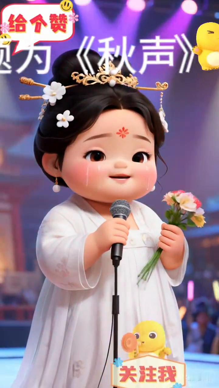 白云剧场《秋声》。
秋生几度透莲绕，过雁寒蝉冷。
热中曲定东篱千蝶秀，霜殿北岭万