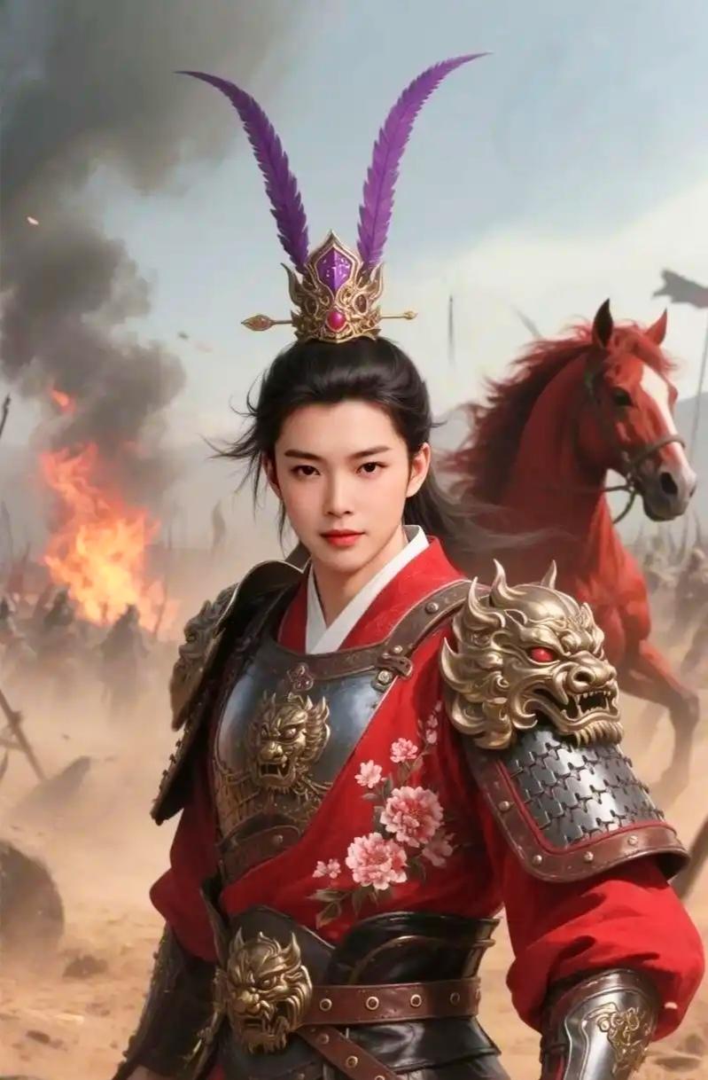 春日生活打卡季有个好奇的问题，古代将军上战场都是这一身打扮吗？那两根长长的羽毛是