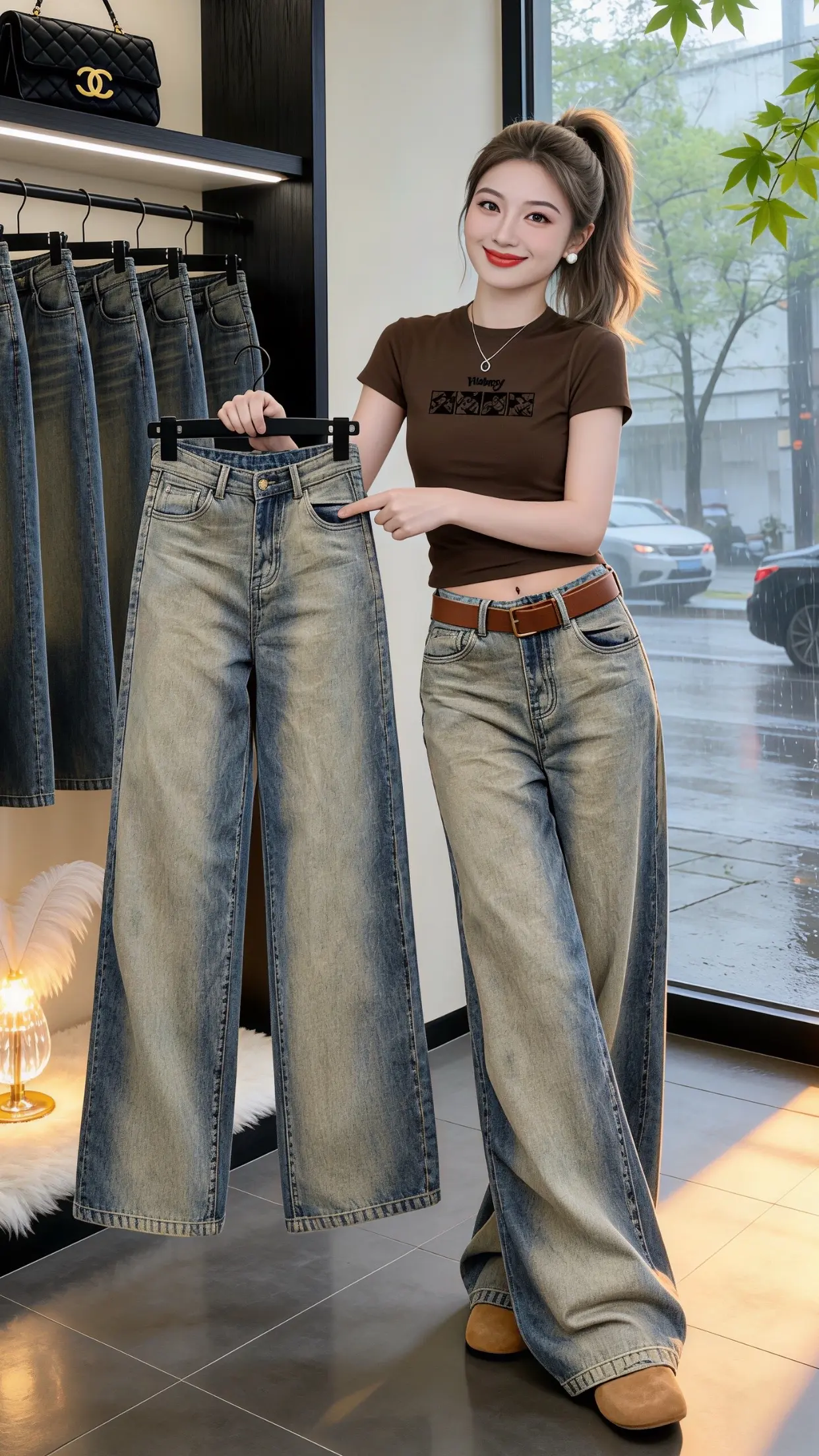 怎么将牛仔裤穿出高级感 梨型身材必入牛仔裤 一条牛仔裤搞定一周穿搭 牛...