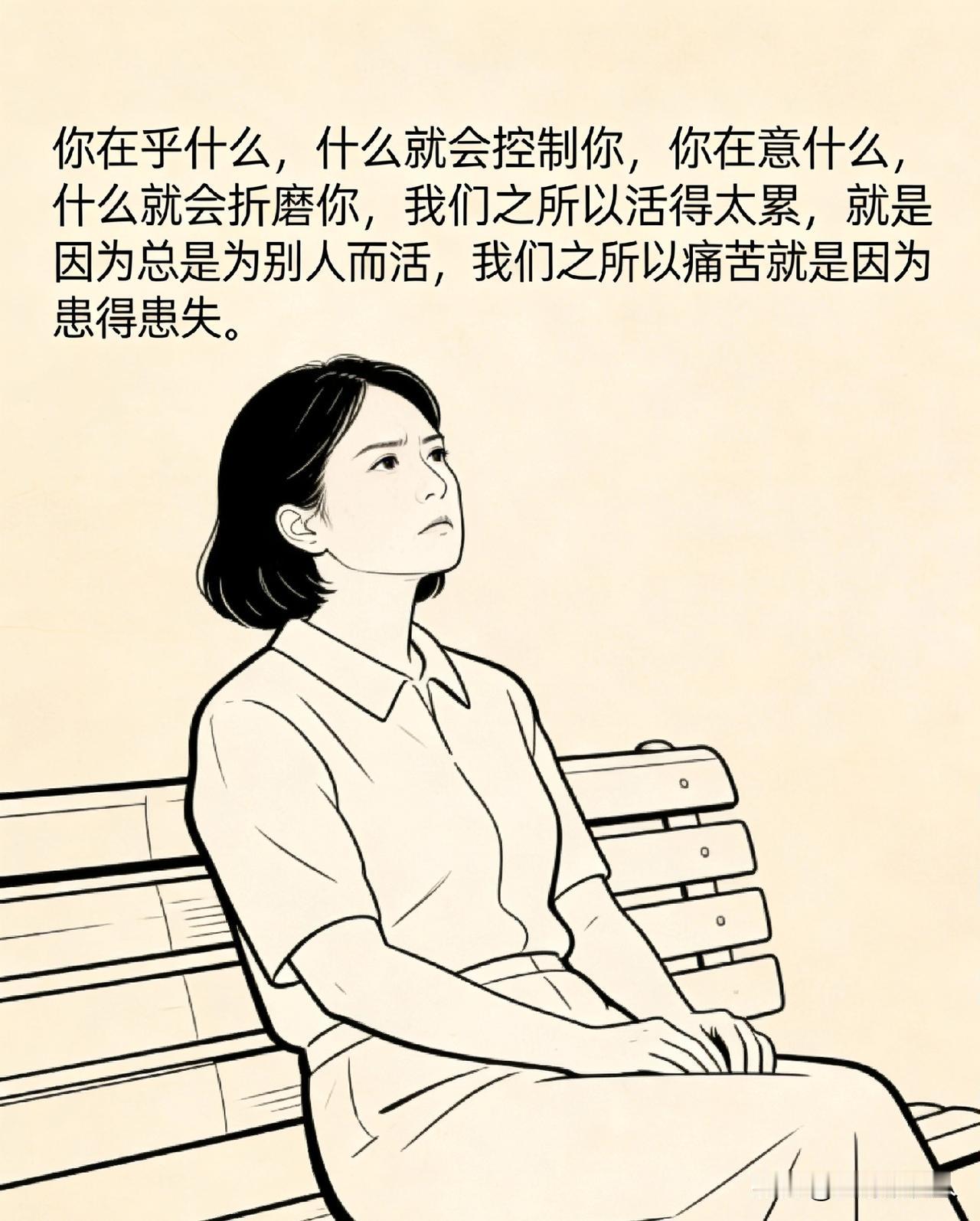 一位心理医生非常精辟的一段话：
“不要脸不要命，走出一切心理疾病。焦虑是你太想要