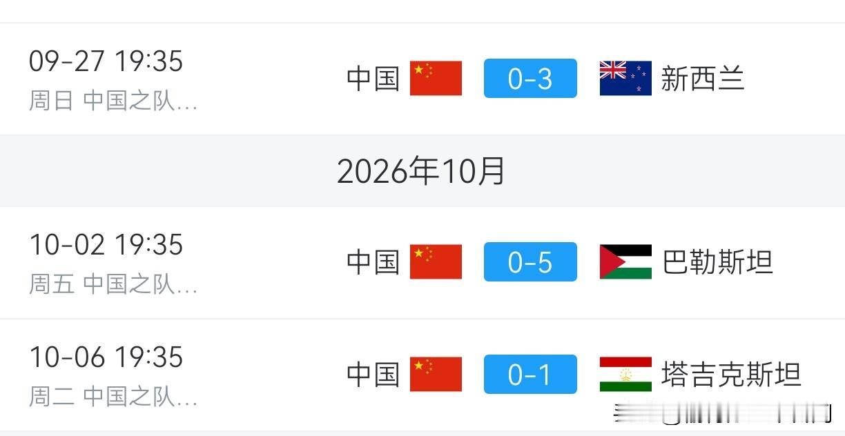 随着国足一波惨淡的三连败，中国男足在2030年世界杯预选赛的征途上再度拉响红色警