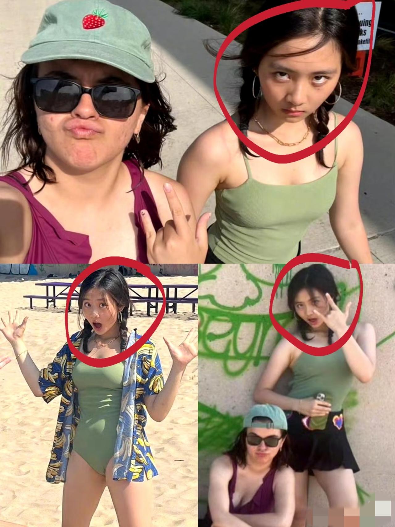 听了牢A的直播，
再看黄多多，果然大不一样。

在国内的照片都是安静内敛的，在美