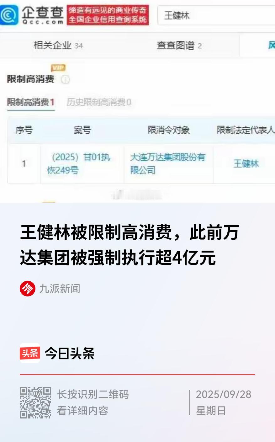 王健林被限高，那么老王能不能坐专机、住自家高级酒店[what]王健林负债 王健林