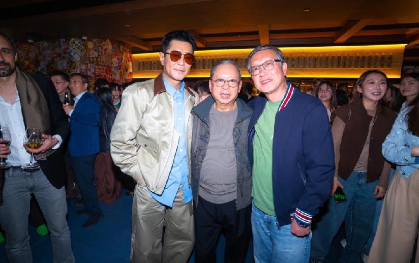 前晚（17日）的“寰亚之夜”在中环举行，古天乐、钱家乐、刘伟强导演等一众明星大咖