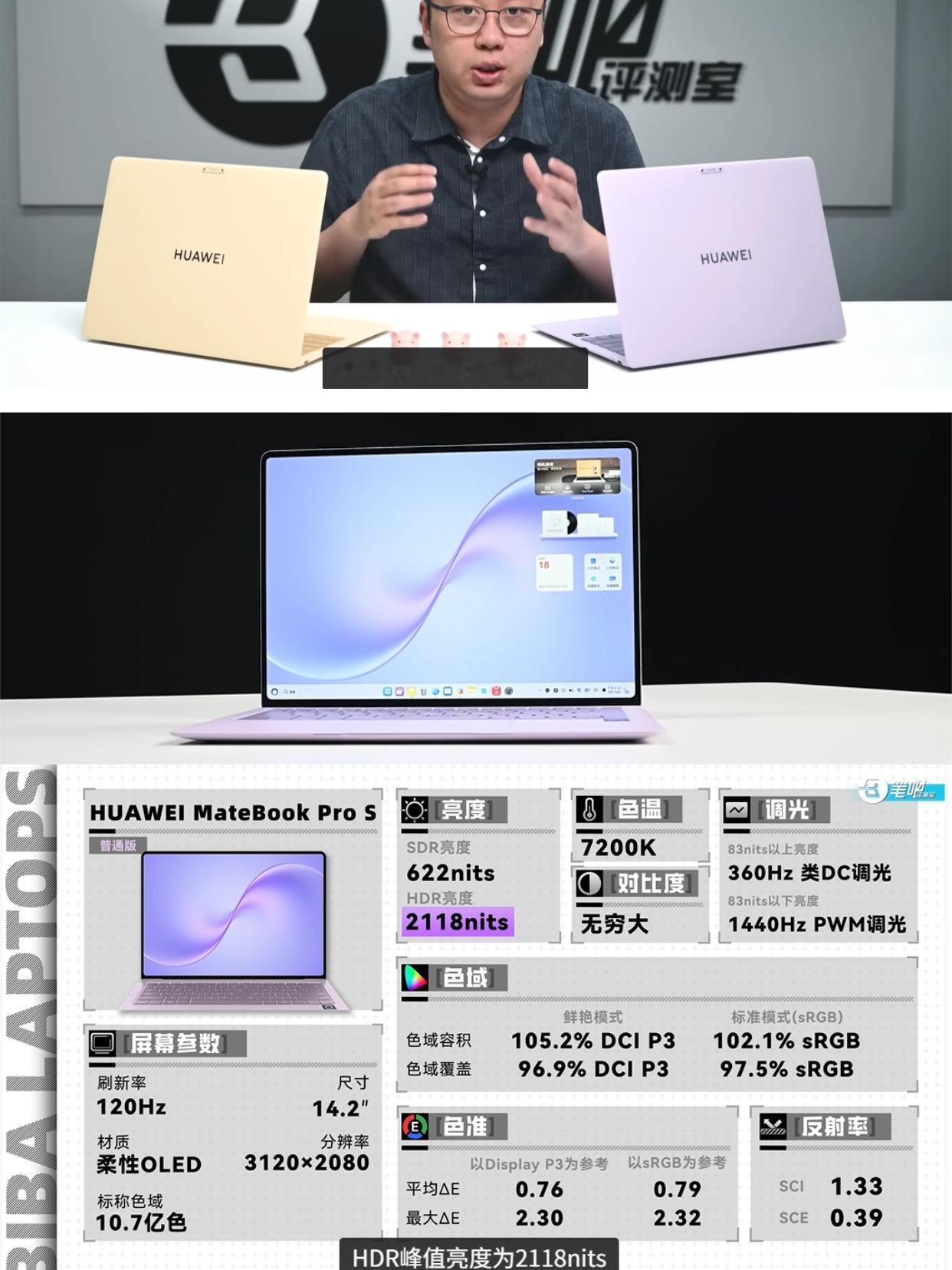看完猪王评测，突然觉得MateBook Pro S有点可惜

刚看了笔吧猪王对华